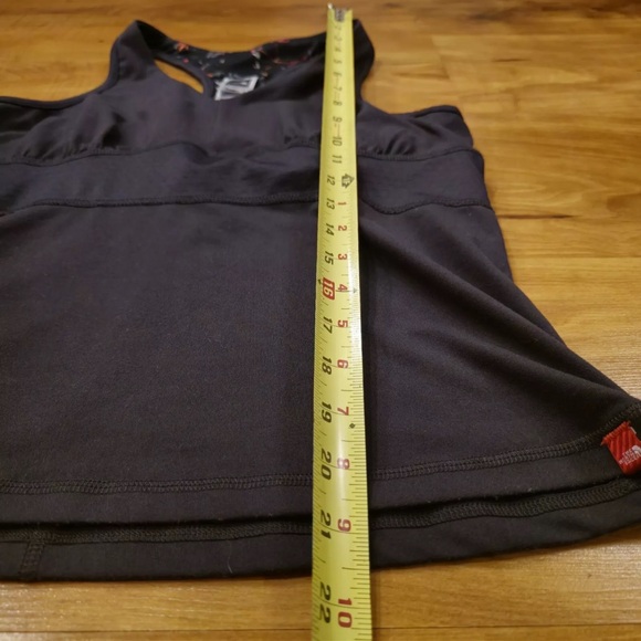 THE NORTH FACE Tank Top Womens M Medium  Shelf Bra Racerback Black - Picture 4 of 5